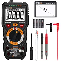 Los mejores  - Tacklife DM01M Multímetro Digital profesional 6000 counts- 1000V TRUE RMS Rango Automático Voltímetro con NCV y LIVE…